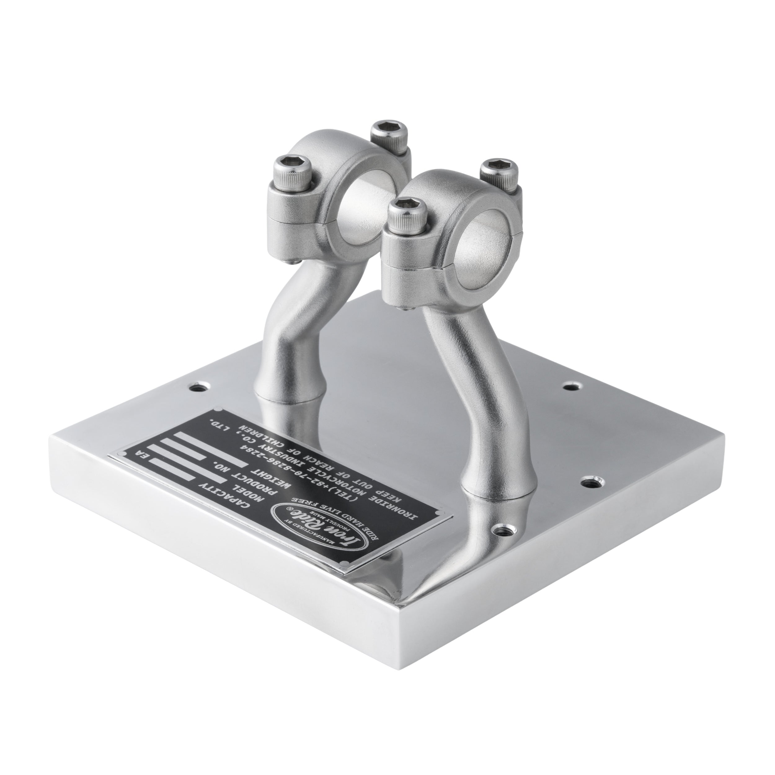 Flanders Style Narrow/Wide Risers for Harley 1 inch brushed Stainless Steel