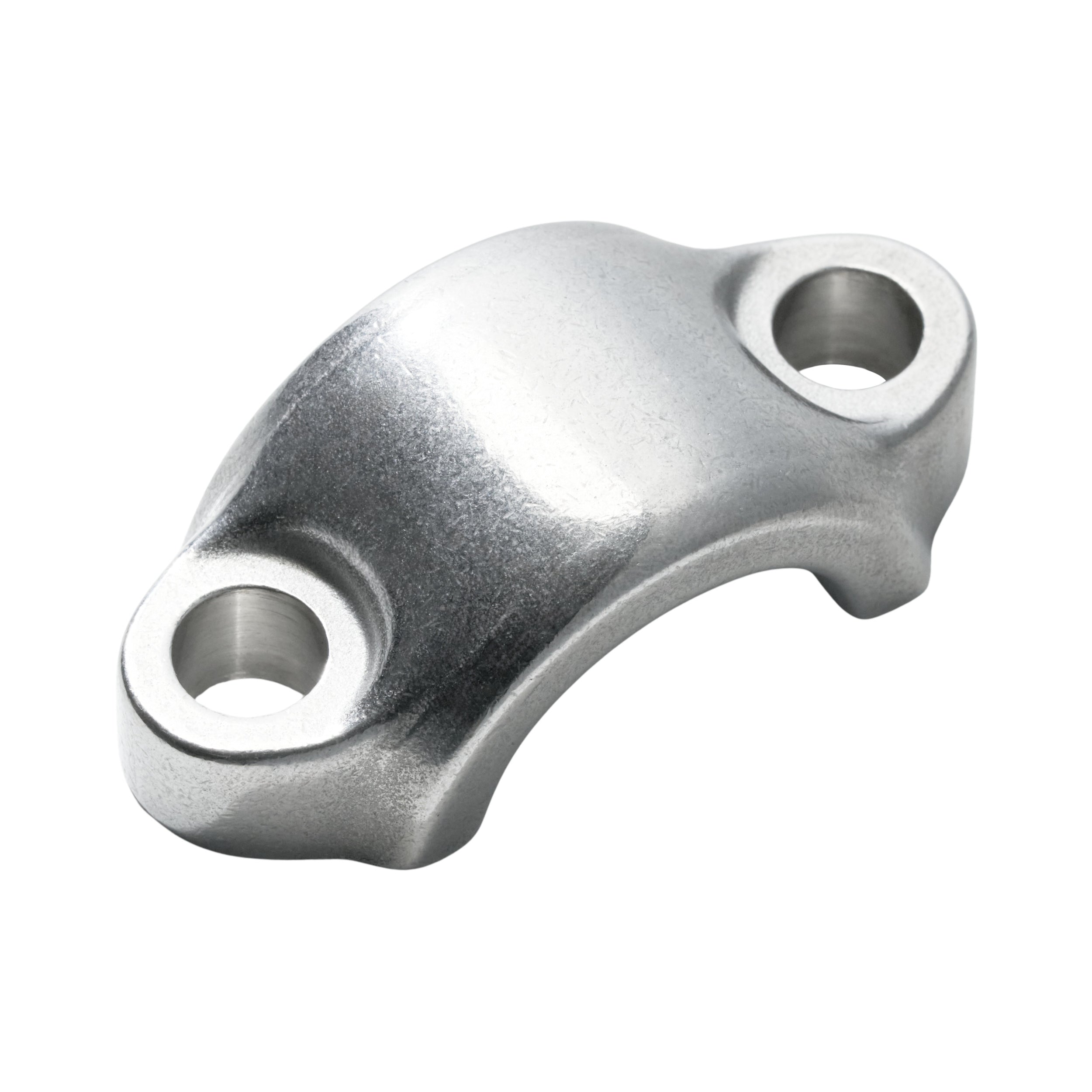 Flanders Style Narrow/Wide Risers for Harley 1 inch tumbled Stainless Steel