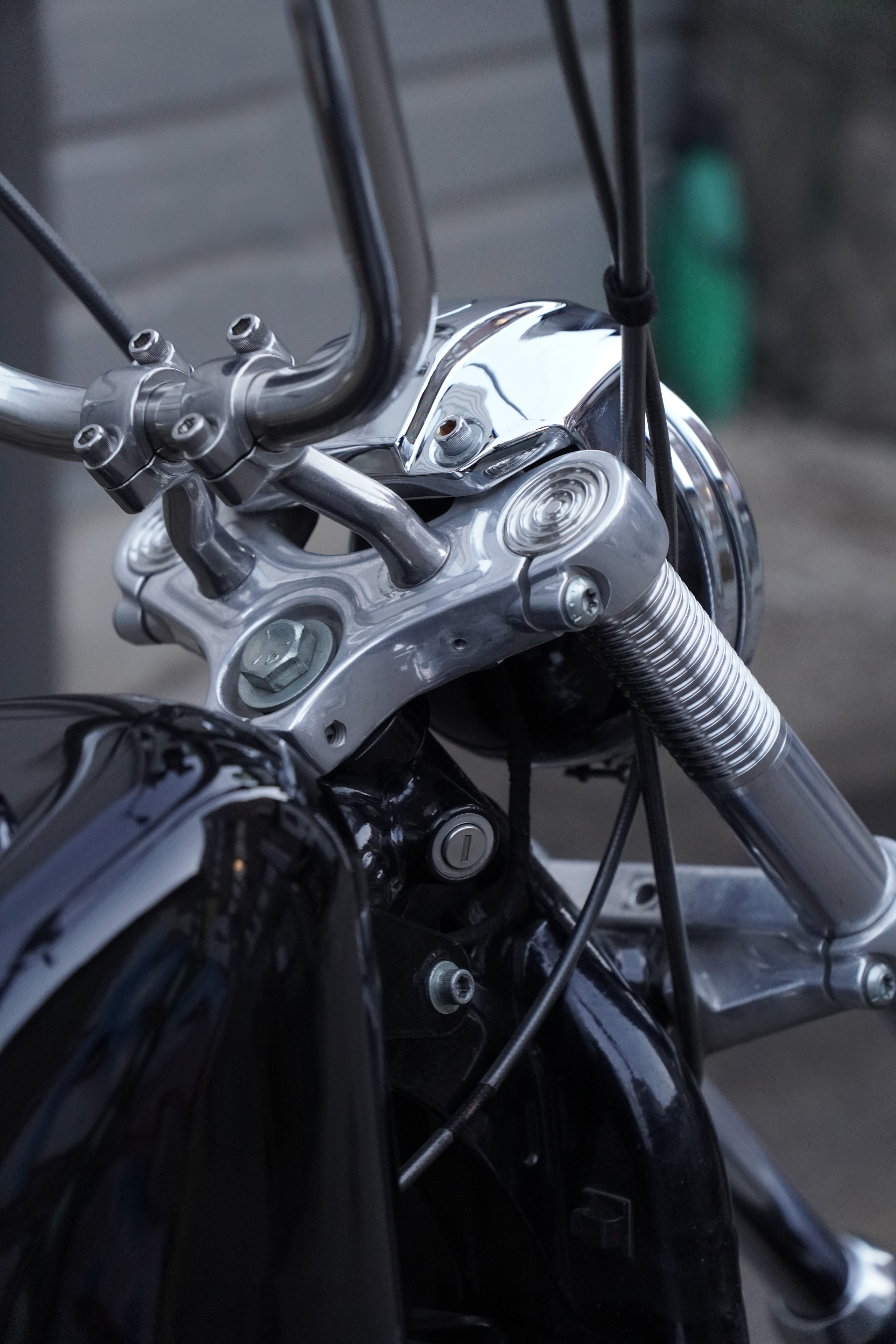 5" Radial Fork Extension for 39mm Harley Davidson forks Sportster