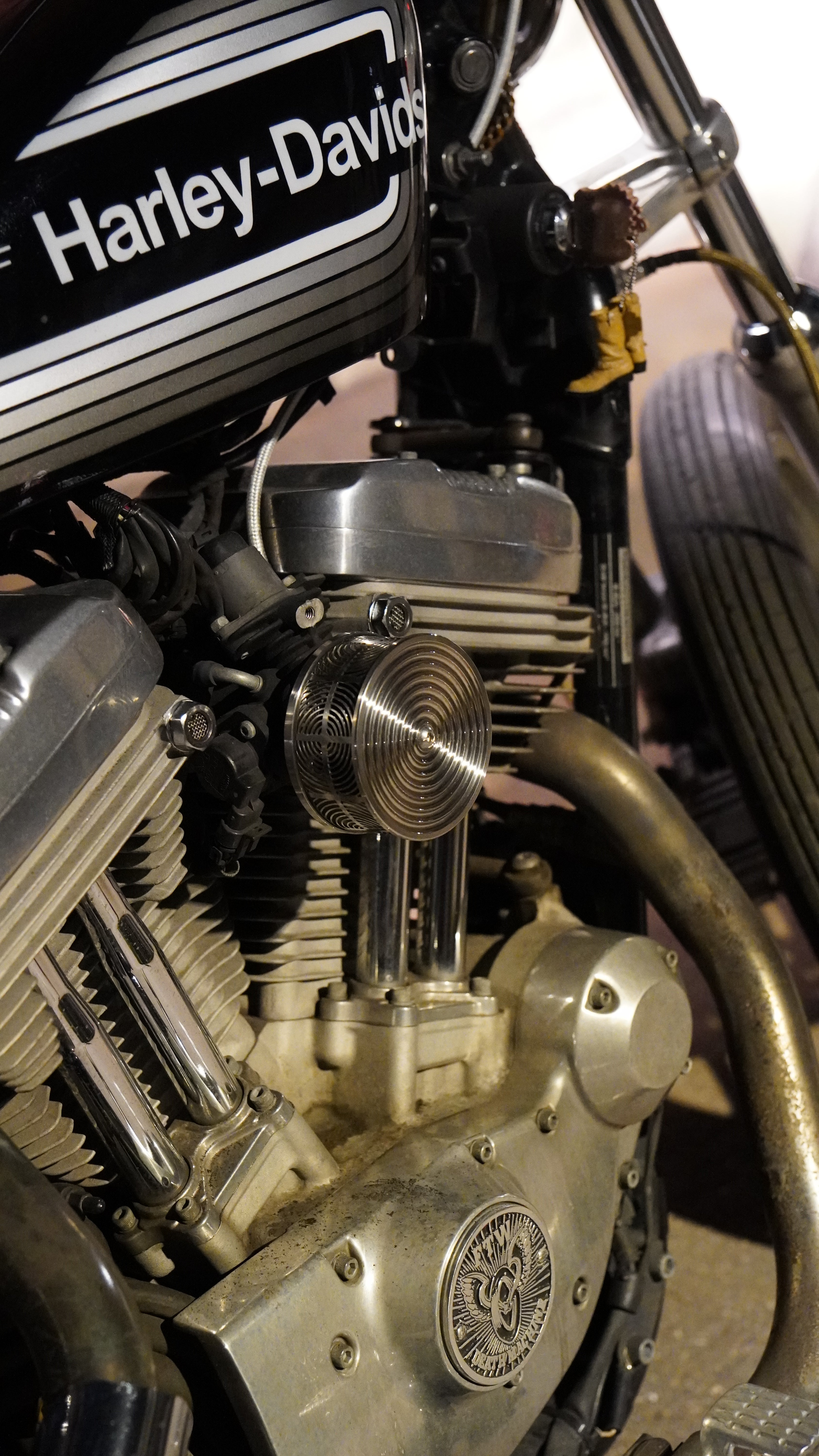 Radial Mini Air Cleaner for CV Carburetor or EFI Harley Davidson