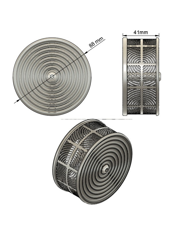 Radial Mini Air Cleaner for CV Carburetor or EFI Harley Davidson