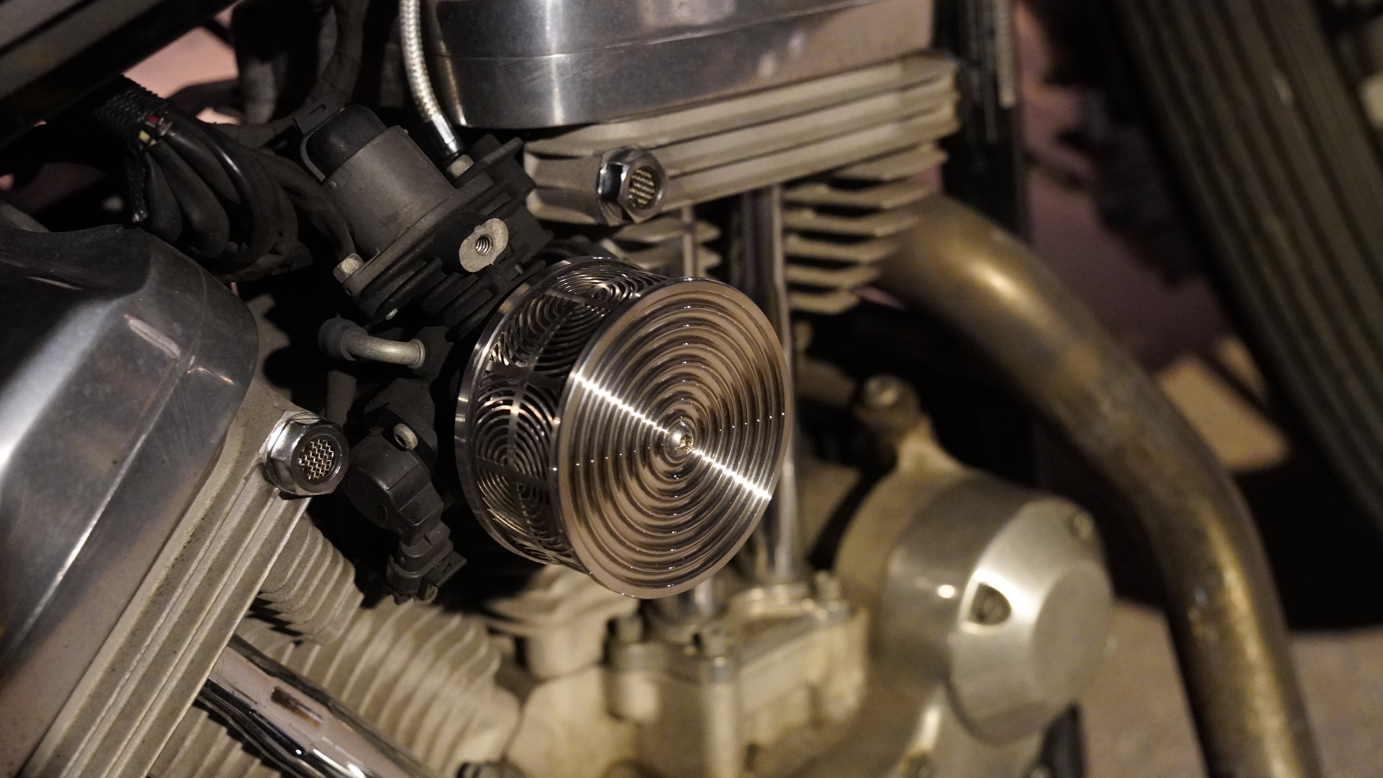 Radial Mini Air Cleaner for CV Carburetor or EFI Harley Davidson